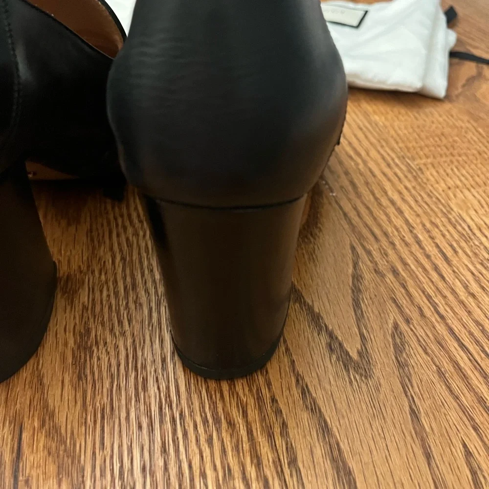 Gucci Black Leather Peyton Loafer Pumps - Picture 12 of 16
